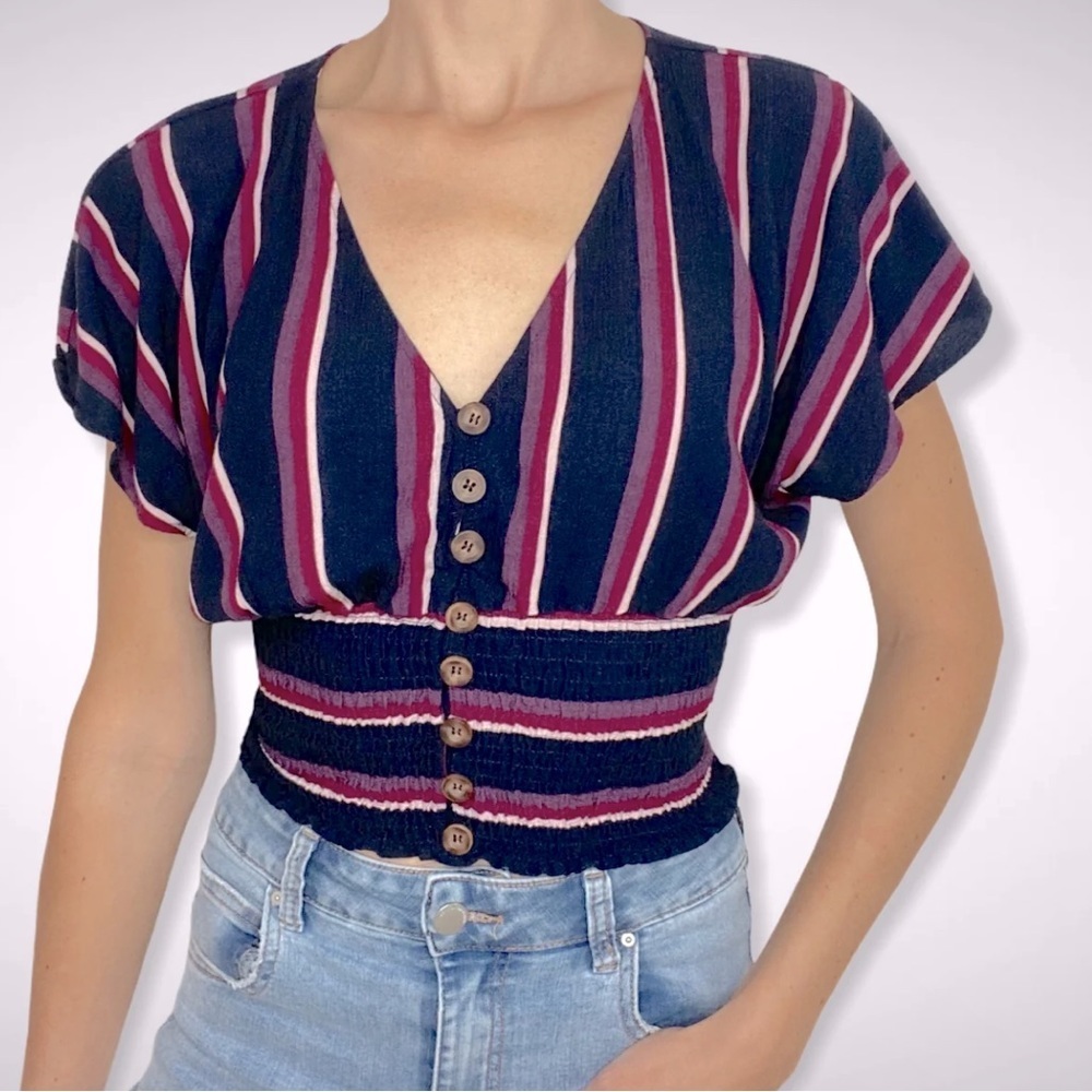 Abercrombie & Fitch Striped Crop top